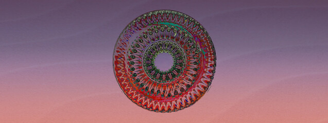 Web banner with cymatics form