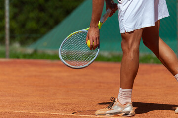 Plakat Giocatore di tennis alla battuta