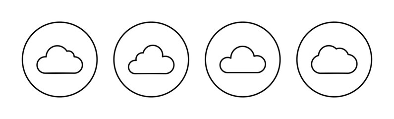 Cloud icon vector for web and mobile app. cloud sign and symbol