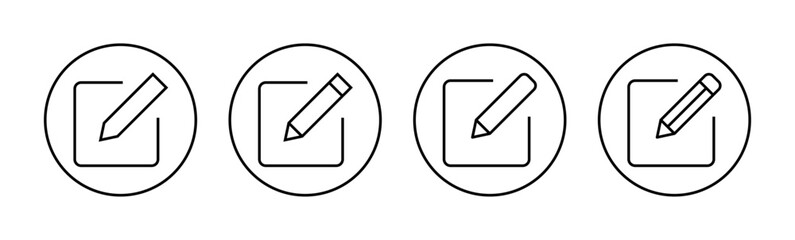Edit icon vector for web and mobile app. edit document sign and symbol. edit text icon. pencil. sign up