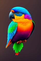 colored parrot