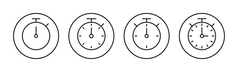 stopwatch icon vector for web and mobile app. Timer sign and symbol. Countdown icon. Period of time