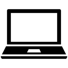 laptop vector icon symbol logo clipart isolated. vector illustration. vector illustration isolated on white background.