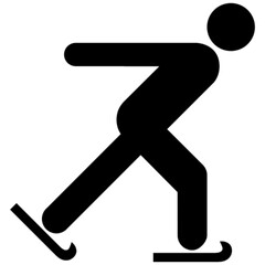 ice skating vector, icon, symbol, logo, clipart, isolated. vector illustration. vector illustration isolated on white background.