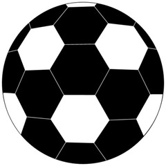 Fototapeta premium football vector, icon, symbol, logo, clipart, isolated. vector illustration. vector illustration isolated on white background.