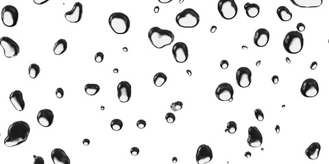 Water droplets shape distorted raindrops background 3d render 