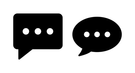 Chat icon vector illustration. speech bubble sign and symbol. comment icon. message