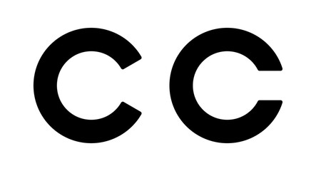 Copyright icon vector illustration. copyright sign and symbol