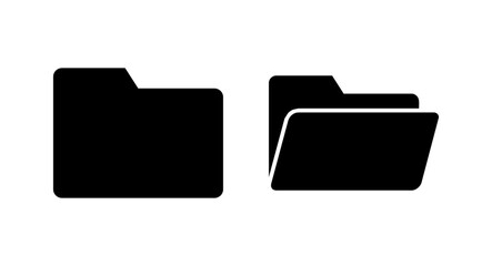 Folder icon vector illustration. folder sign and symbol