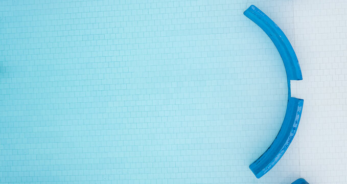 Top Down View Over A Swimming Pool