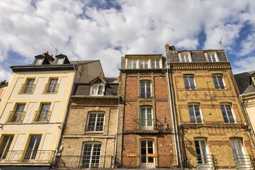Fototapeta na wymiar old buildings in the old town of Dieppe, France