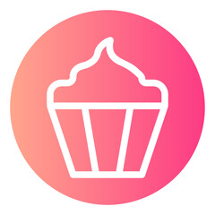 cupcake gradient icon