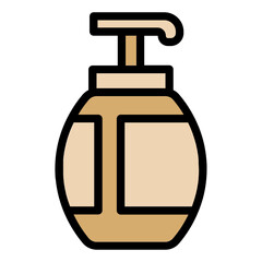 Body scrub icon color line