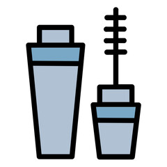 Mascara icon color line