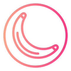 banana gradient icon