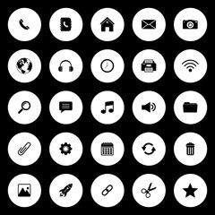 web icon set, contact us icon set, social media icon set vector sign symbol