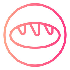 bread gradient icon
