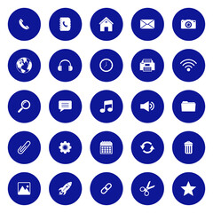 web icon set, contact us icon set, social media icon set vector sign symbol