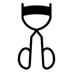 Eyelash curler solid icon