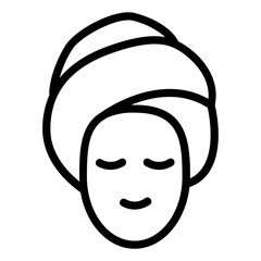Hair care outline icon