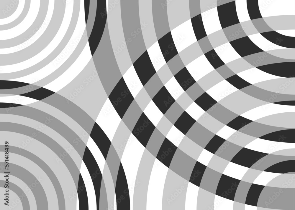 Poster abstract background with overlapping circular lines pattern