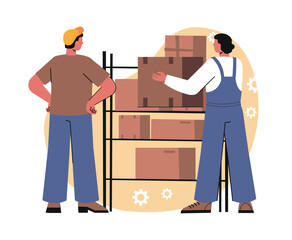 Global logistics concept