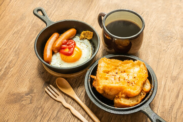 アウトドア料理　Outdoor lunch at the cottage