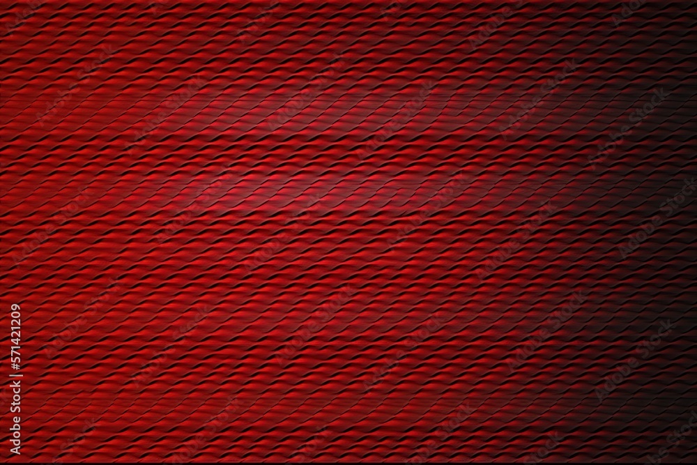Poster texture of rectangular red carbon fiber. generative ai