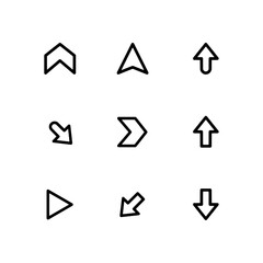 arrow icon set for web