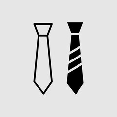 Line tie icon illustration trendy style on white background..eps