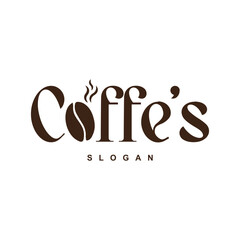 coffee logotype design vector for your brand or business