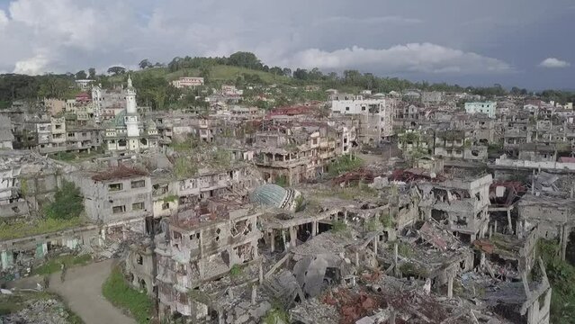 Marawi City Philippines aerial shoot after the war (Part 15)