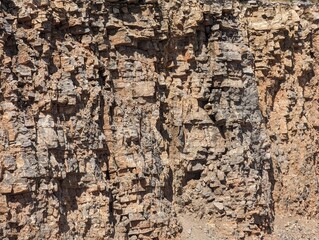 orange texture of rocks, high relief, construction place, 