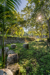 The Thousand Columns Group in the Chichen Itza Archaeological Zone.