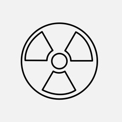 radiation Icon. trendy style illustration on white backkground
