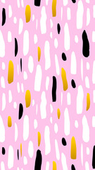 Brush Stroke Trendy Seamless Pattern