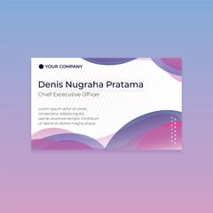 Exclusive colorfull modern business card template