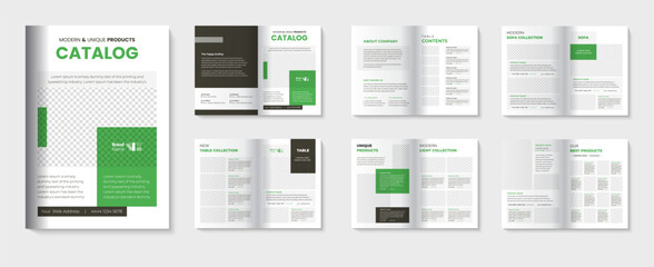 Product catalog design and furniture catalogue template