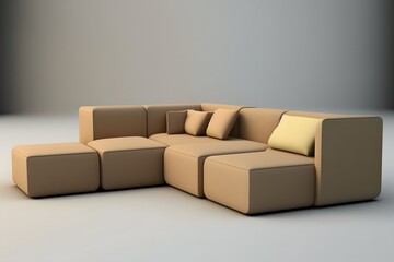 sofa created using AI Generative Technology