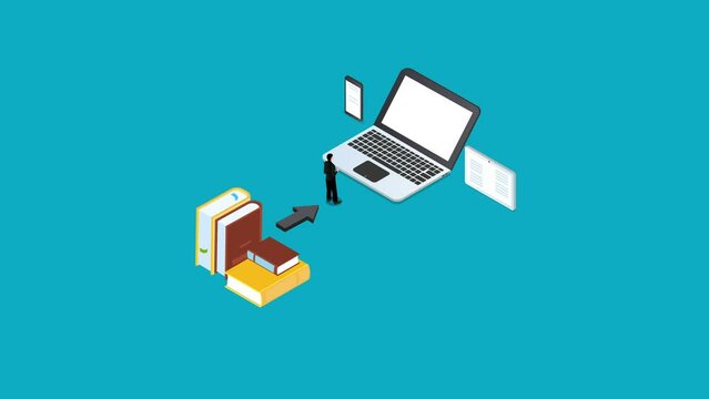 Financial knowledge 3d animation