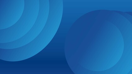 Abstract blue color background. Dynamic circle shape composition.