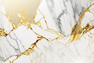 Natural White And Gold Marble Texture