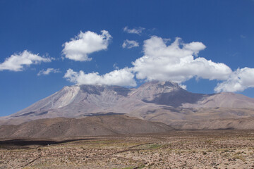 Paniri volcano in the Andes mountain range
