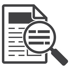 folder file document with magnifying glass icon