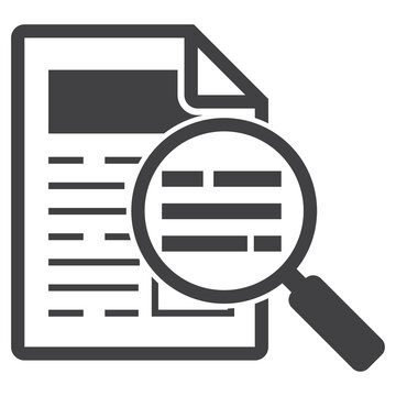 folder file document with magnifying glass icon
