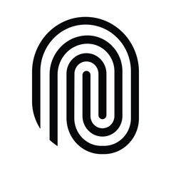 fingerprint probe logo vector
