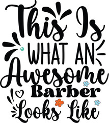 Barber T Shirt Designs SVG Design
