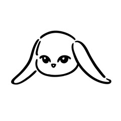 Lop-eared bunny illustration - Vector