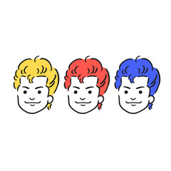 Colorful regent boys illustration - Vector