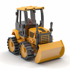 Obraz na płótnie Canvas Bull Dozer Truck Toy - Tractor Toy